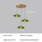 Scalloped Glass Flower Pendant Light Florivex – Product Detail 10