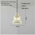 Sculptural Carved Marble Pendant Light – Sarvenith – Detail View 8