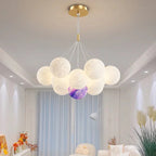 Floating Glass Gold Chandelier Praivelle – Hero Shot