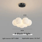 Floating Glass Gold Chandelier Praivelle – Product Detail 9