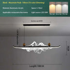 Mountain Landscape LED Linear Pendant – Ievorn – Product Detail 7