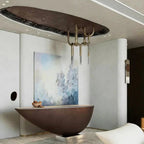 Sculptural Link Chandelier Parvorn – ceiling installation detail