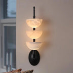 Triple Alabaster Bowl Stack Wall & Pendant Light – Kolvent – Hero Shot