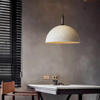 Oversized Textured Stone-Finish Dome Pendant Light – Warven – Product Detail 5