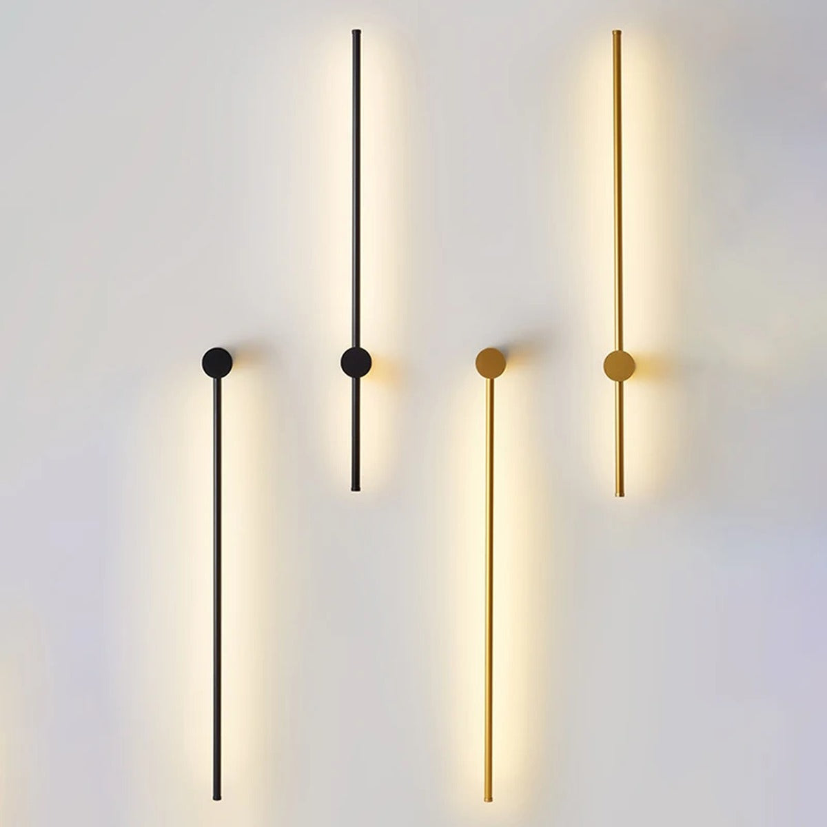 Adjustable Linear Aluminum Wall Sconce Luxara — 360° rotating mount, hex wrench adjustable