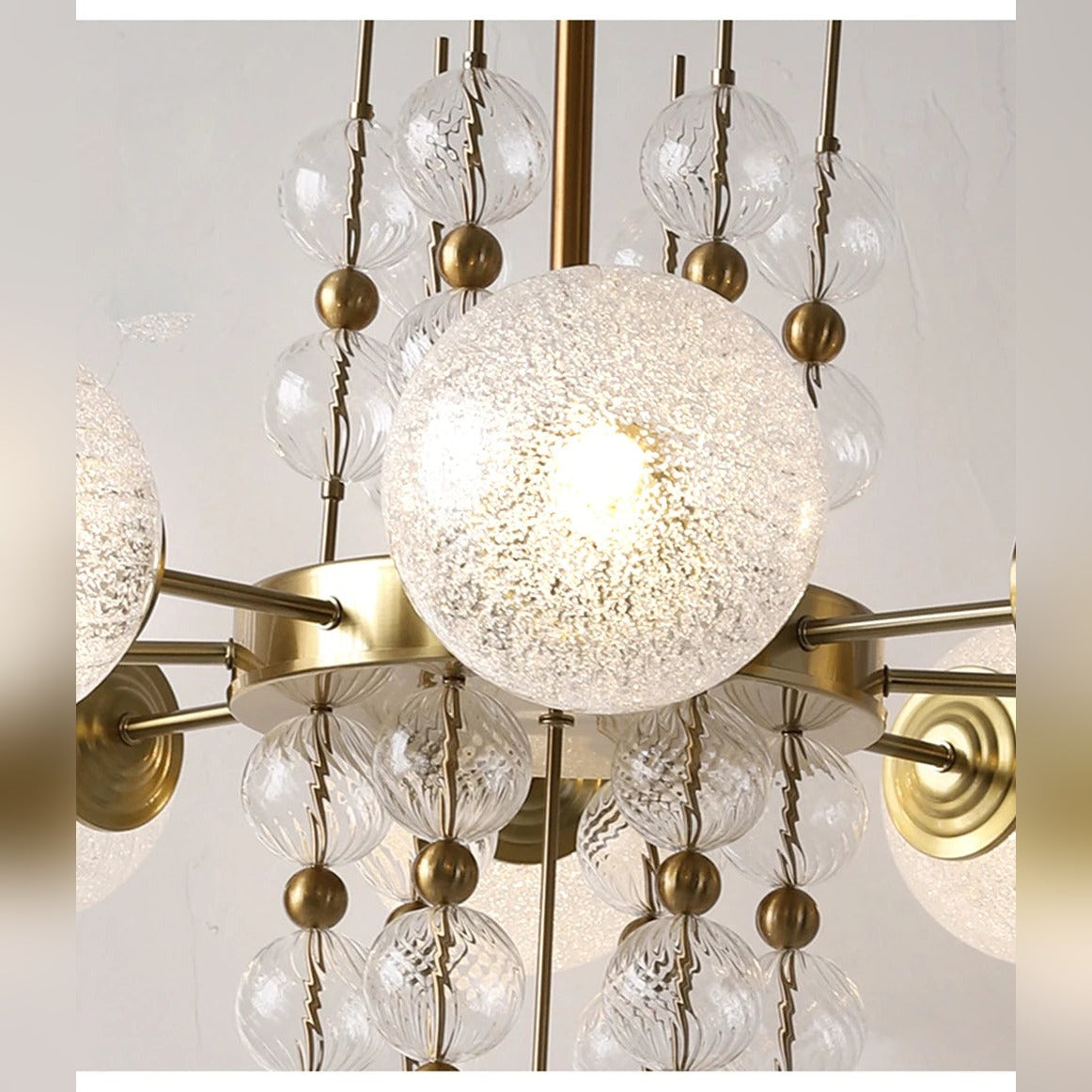 Frosted Glass Bubble Sputnik Chandelier – Nivora