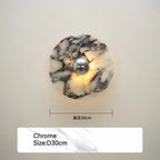 Marble Disc Brass Centre Wall Sconce – Marbrion – Product Detail 14
