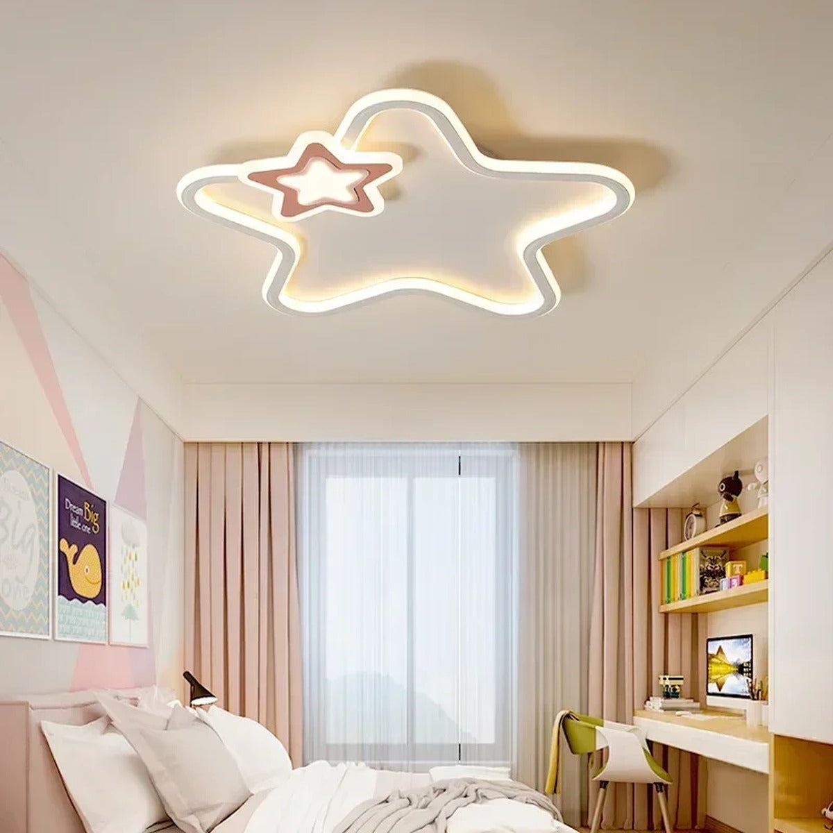 Intentional Living Gold Ceiling Light Velivorn – Hero Shot