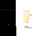 Avrexon alabaster wall sconce — 22cm dimension detail, IP54