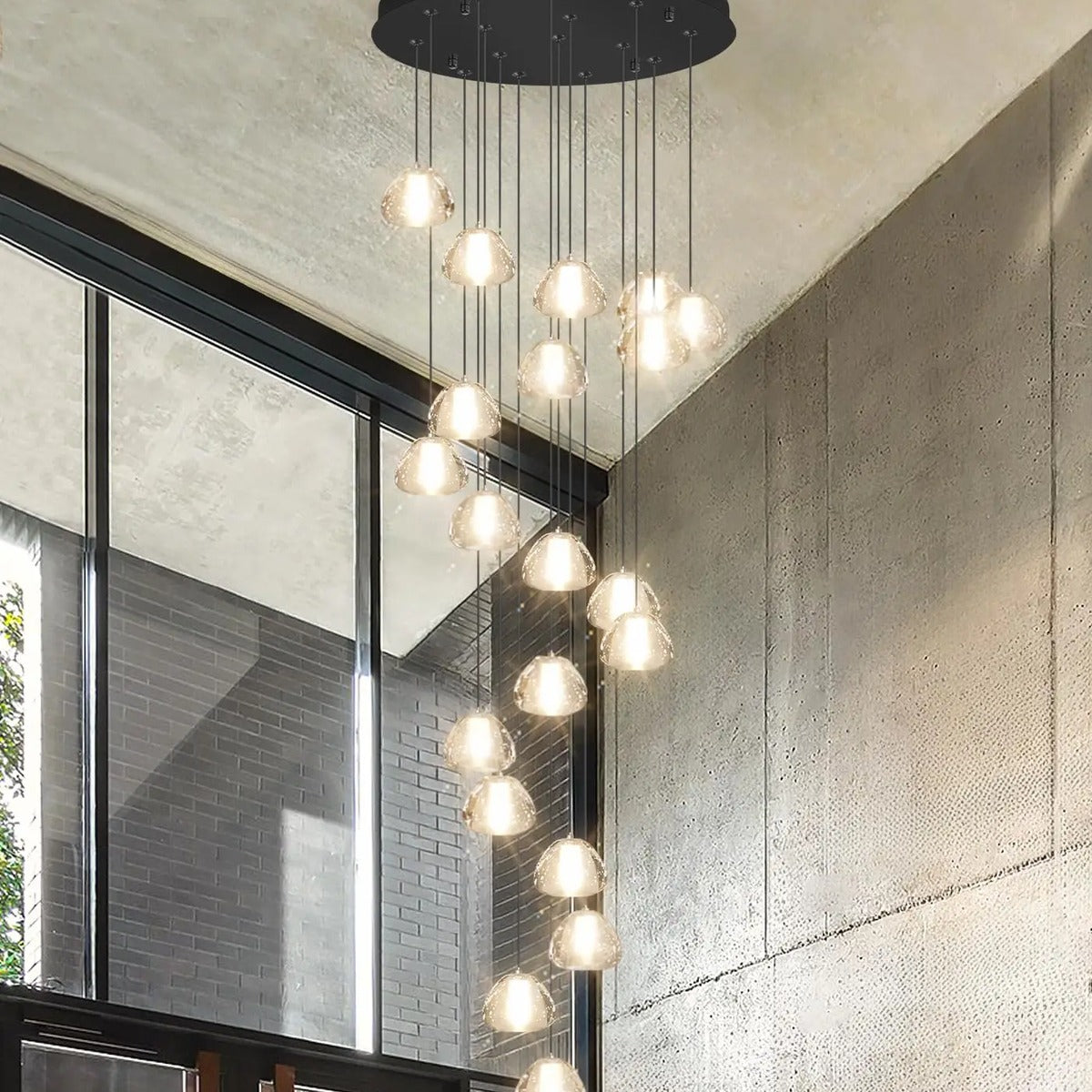 Spiral K9 Crystal Cluster Chandelier Jelvorn – Hero Shot