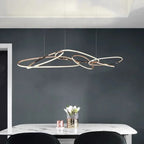 Irregular Gold Ring Chandelier Kevon – Lifestyle View 3