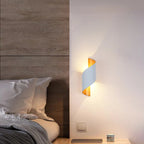 Cendrix spiral wall light — lifestyle, bedroom