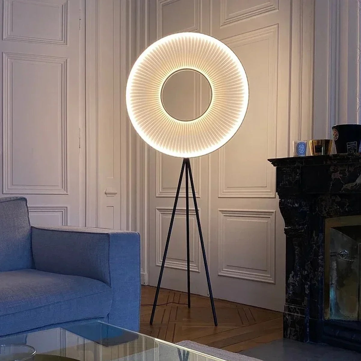Warm Ambient Floor Lamp Laelston – Lifestyle View 2