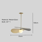 Intersecting Disc & Globe Sculptural Pendant Light – Serenox – Dimensions