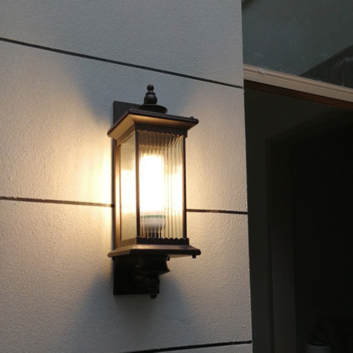 Vintage Metal Rectangular Wall Sconce Garovex – Lifestyle View 3
