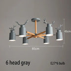 Nordic Antler Wood Arm Cone Chandelier – Birken – Product Detail 12
