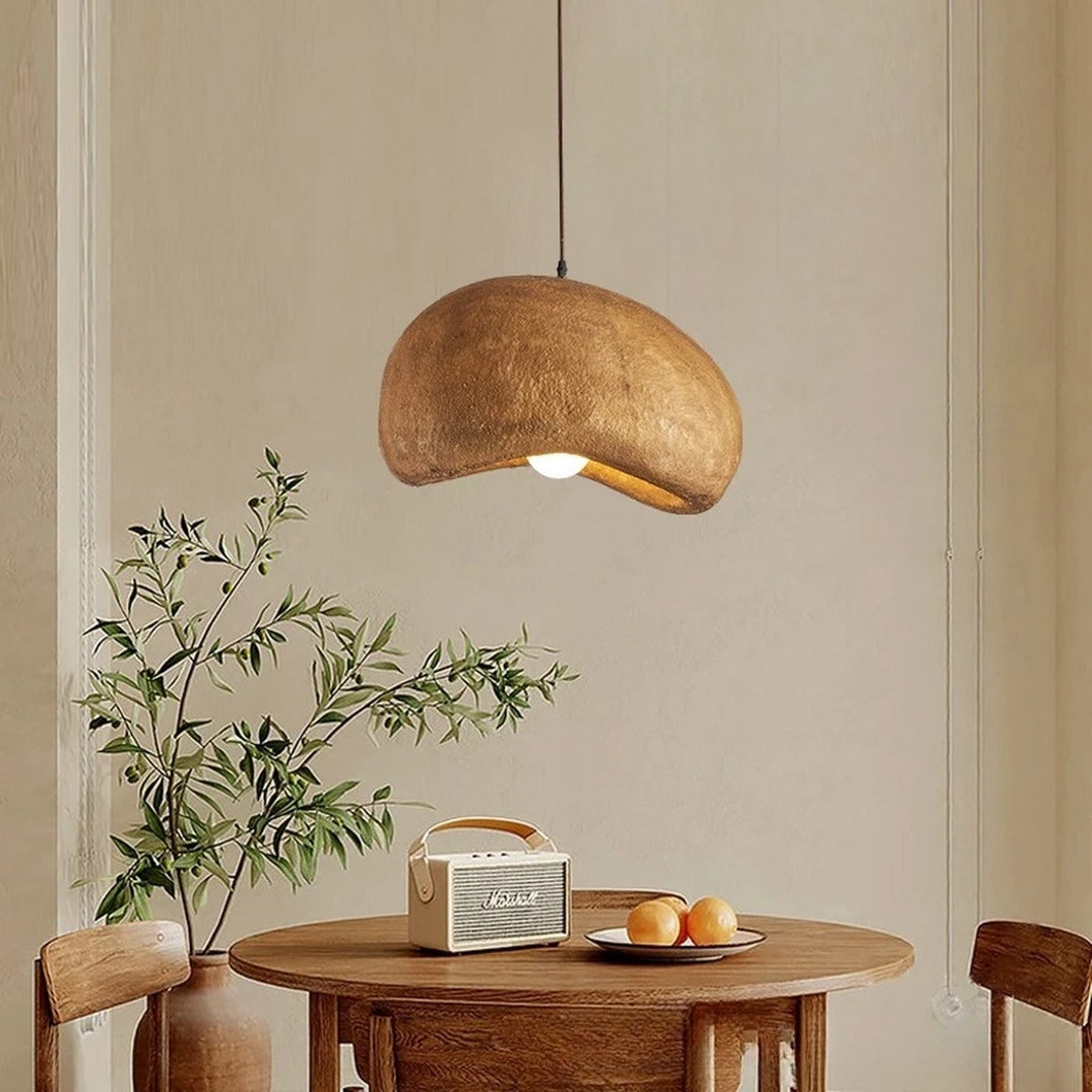 Sculptural Wabi-Sabi Pendant Light Benixo – Hero Shot