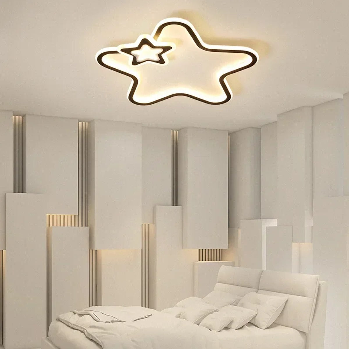 Intentional Living Gold Ceiling Light Velivorn – Lifestyle View 3