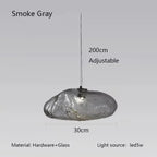 Rippled Glass Organic Pendant Light – Zolux – Product Detail 11