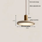 Natural Travertine Disc Pendant Light – Iaeston – Product Detail 8