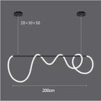 Ribbon Curl LED Ring Chandelier – Yelrix – Product Detail 13