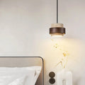 Travertine Drum Pendant Bar Light – Kevorn – 1 Head, Bedside