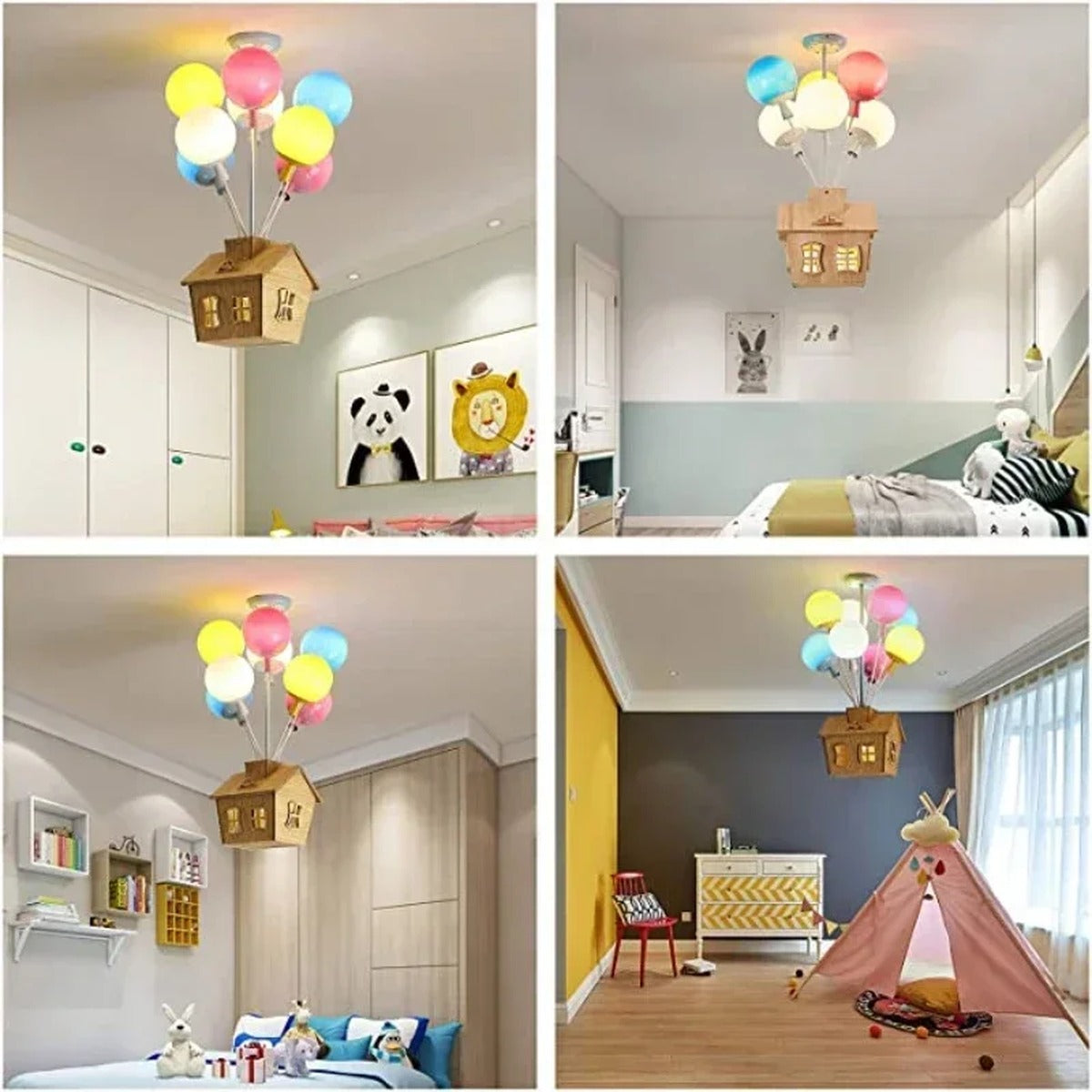 Balloon House LED Nursery Ceiling Light – Orbivox – Lifestyle in Kids' Rooms