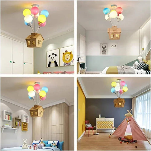 Balloon House LED Nursery Ceiling Light – Orbivox – Lifestyle in Kids' Rooms