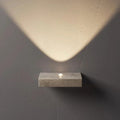 Luxenth mineral travertine stone beam wall sconce with LED uplighter