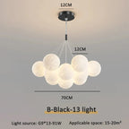 Floating Glass Gold Chandelier Praivelle – Product Detail 18