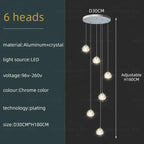 Spiral K9 Crystal Cluster Chandelier Jelvorn – Product Detail 9