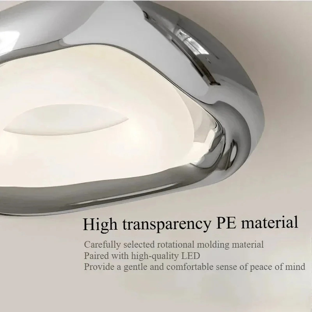 Organic Molten Form Flush Ceiling Light – Celarix – Product Detail 6