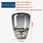 Smoked Glass Tapered Table Lamp Orvelux – Product Detail 15