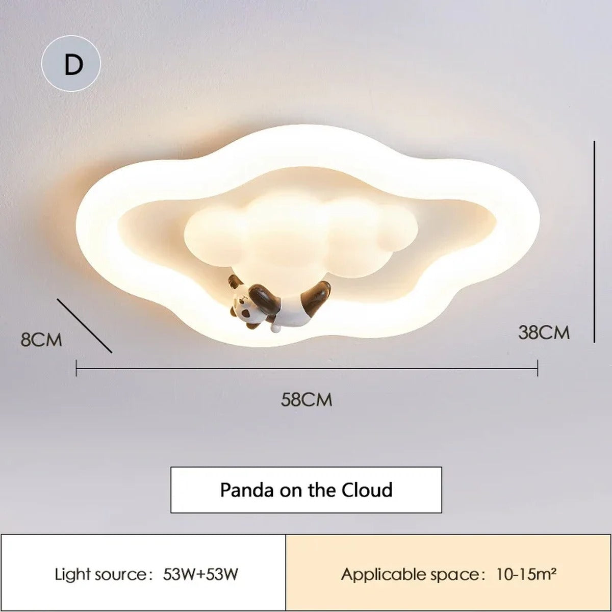 Soft Glow Organic Ceiling Light Breathwell – Product Detail 10