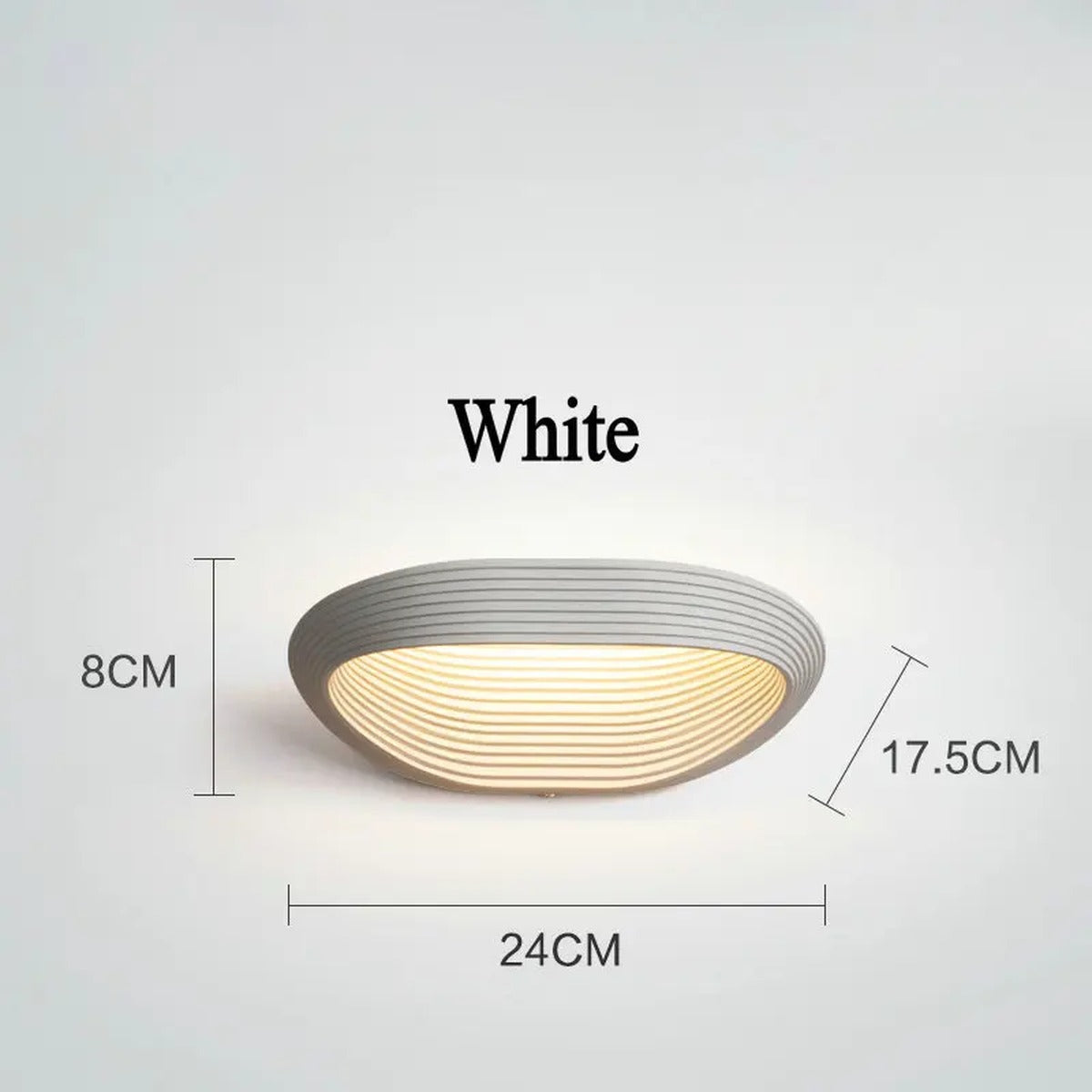 Modern Wall Sconce Luxara — BLANC