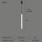 Slim LED Cylinder Tube Pendant Cluster – Graviton – Product Detail 7