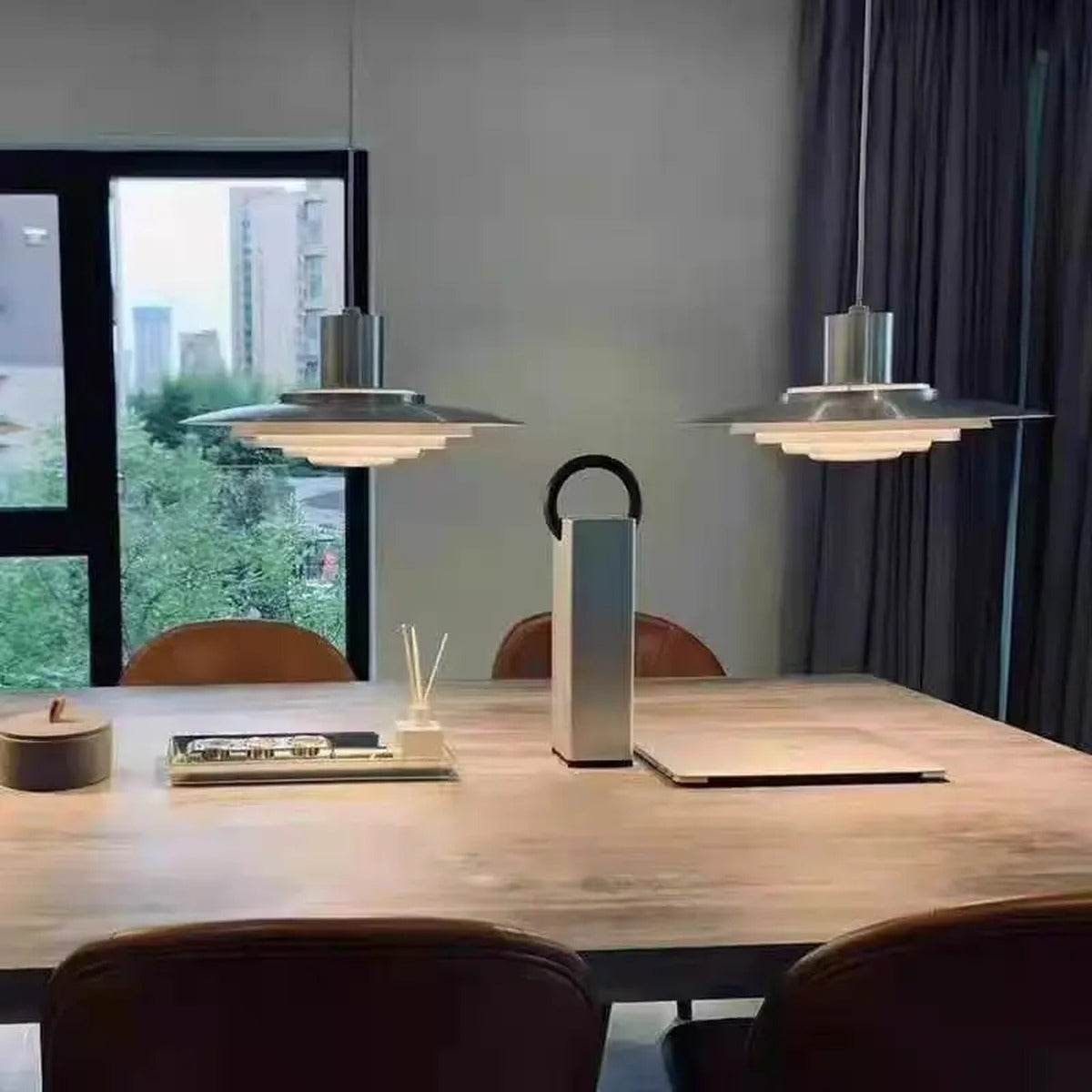 Jarvex Tiered Disc Pendant Light - Lifestyle View