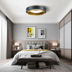 Geometric Double Ring Ceiling Light Orbeon – Lifestyle in Bedroom