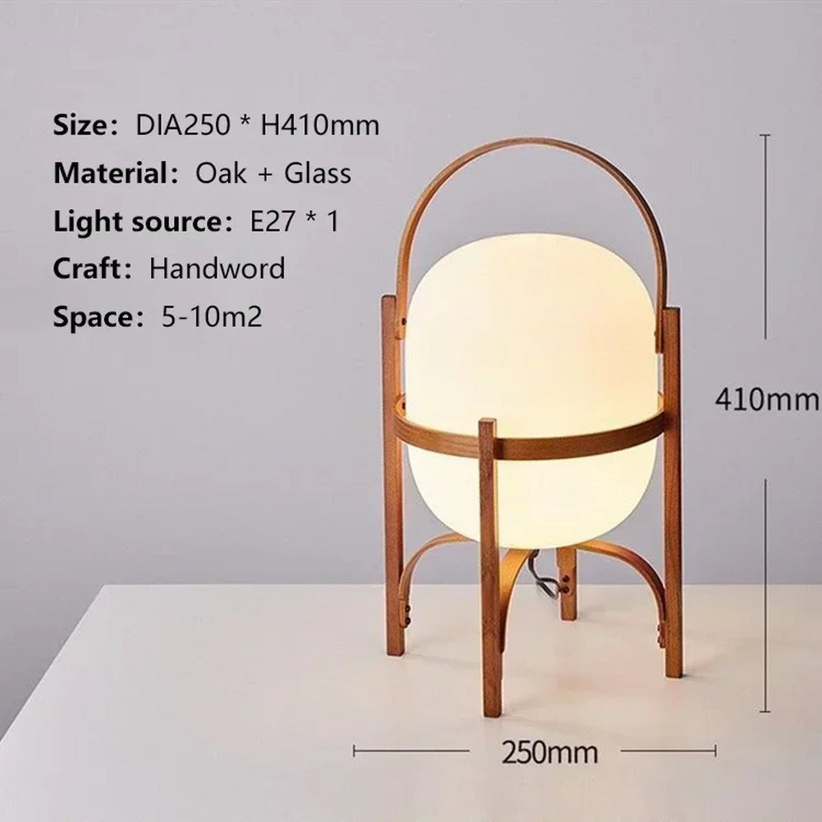 Warm Geometric Modern Table Lamp Zenova – Product Detail 11