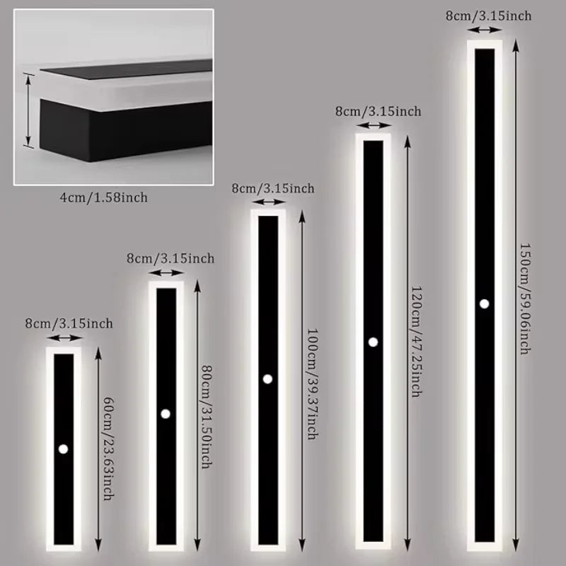 Veltora available lengths: 30, 60, 80, 100, 120, 150cm, 8cm width