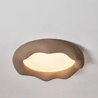 Textured Plaster Flush Ceiling Light – Nimvora – Product Detail 7
