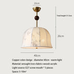 Botanical Print Petal Dome Pendant Light – Mellura – Product Detail 6