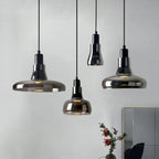 Torvalis pendant lights in four shade shapes — Wide Disc, Dome, Bell, Tulip