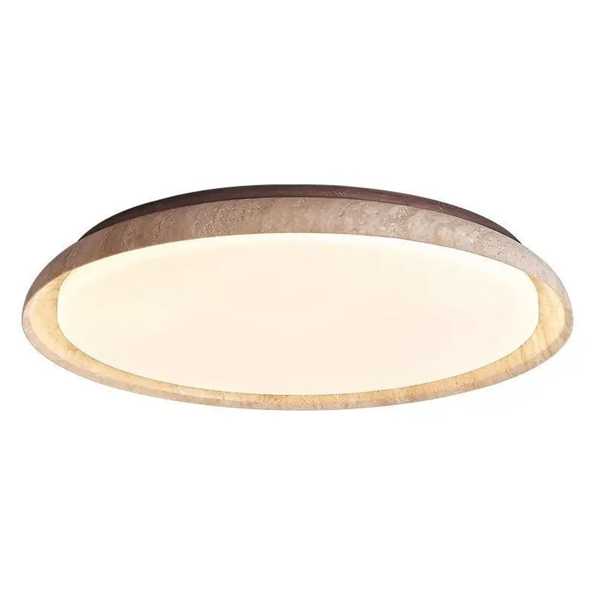 Travertine Ring Flush Ceiling Light – Stillara – Product Detail 6