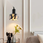 Polished Stone Sculptural Pendant Light Novineth - Bedside Lifestyle