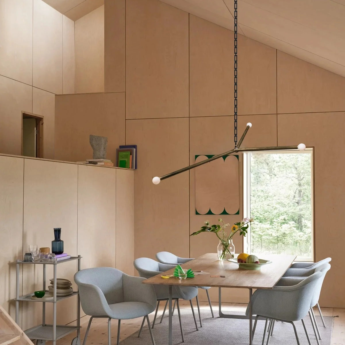 Brass Branch Chandelier & Wall Sconce – Vevaris – Lifestyle View 3