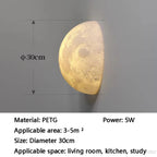 Moon Surface Half & Full Sphere LED Wall Light – Calvion – Product Detail 10
