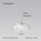 Rippled Glass Organic Pendant Light – Zolux – Product Detail 13