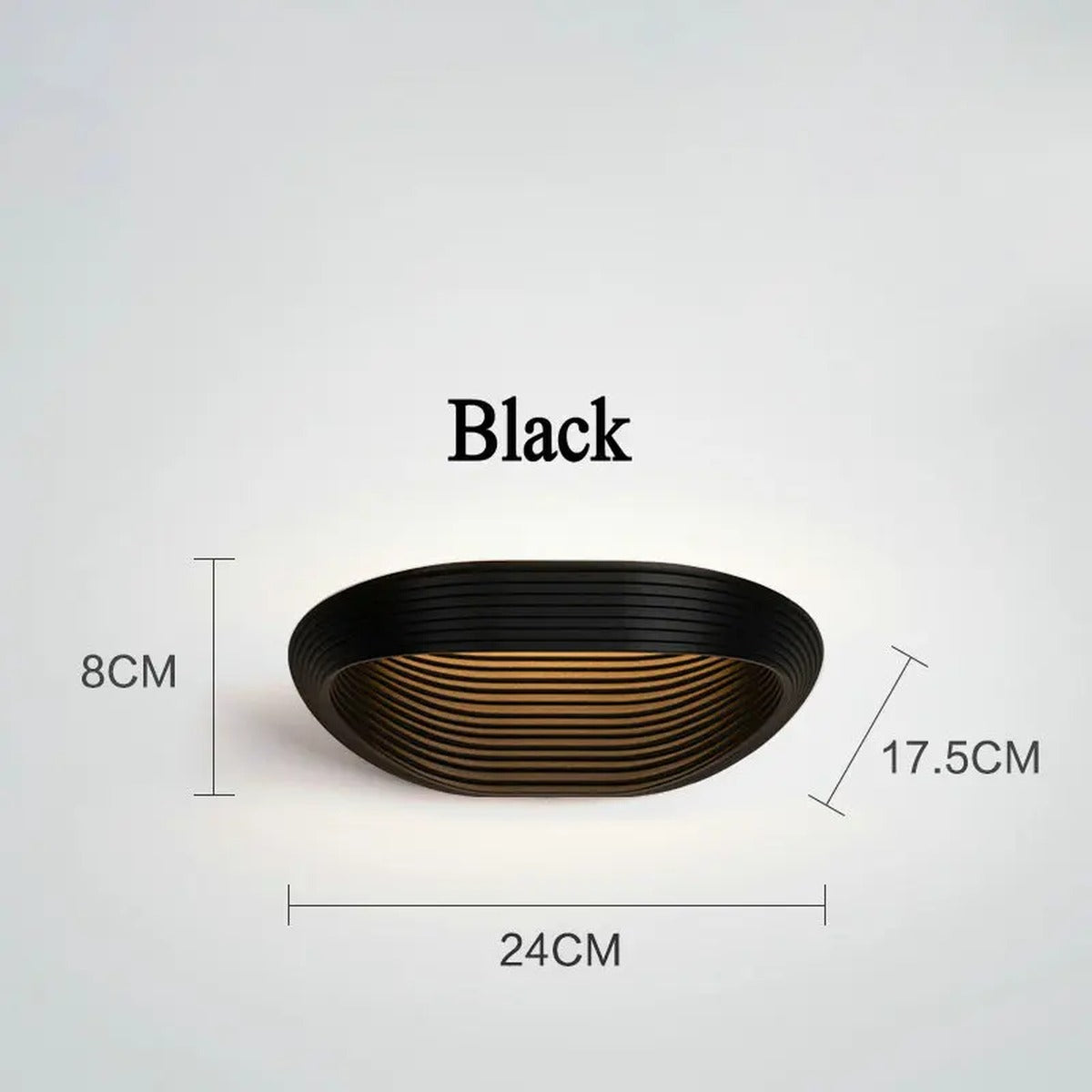 Modern Wall Sconce Luxara — Noir