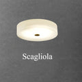Alabaster Drum Flush Ceiling Light – Velantro – Product Detail 7